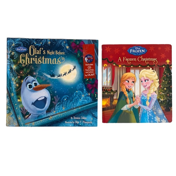 Disney A Frozen Christmas and Olaf’s Night Before Christmas Children’s Books - Picture 1 of 2